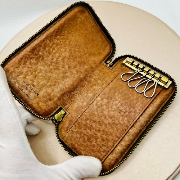 EUC Vintage Louis Vuitton Monogram Canvas Zip Around Multicles Key Holder - Picture 10 of 15